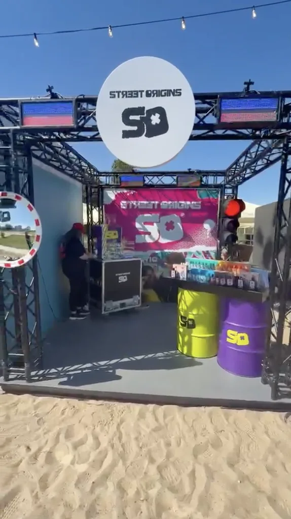 Street Origins festival booth